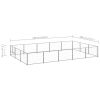 Dog Kennel Silver 161.5 ft² Steel